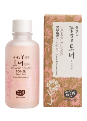 Organic Flowers Deep Rich Toner with Dwarf Everlast, Galactomyces and Purple Gromwell - 300ml