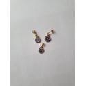 Set Murrine Micro Parure (argint aurit, 1 cm)