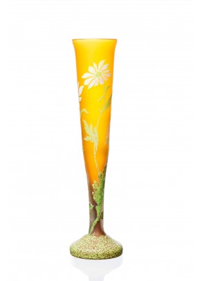 Oxeye Daisies Vase - Daum Nancy type