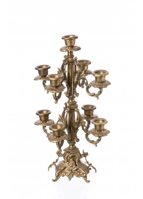 Art Nouveau Candle holder Elegant Bronze