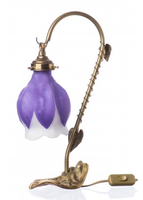 "Shades of Crocus" Table Lamp - Galle type
