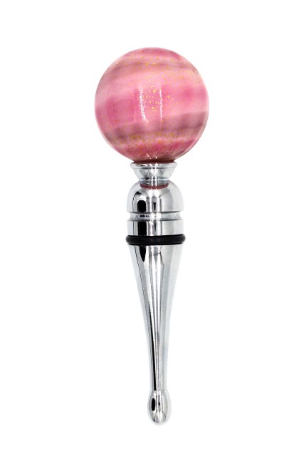 Murano Pink Bottle Stopper