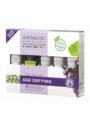 Age Defying Cosmetics Gift Set (with Resveratrol, Coenzyme Q10 and Organic Fruit Stem Cells)