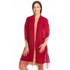 “Cielo rojo” baby alpaca and silk scarf