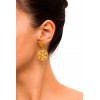 Little Marina - Gold plated silver filigree earrings
