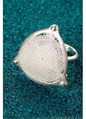 Inel First Diatom din filigran de argint