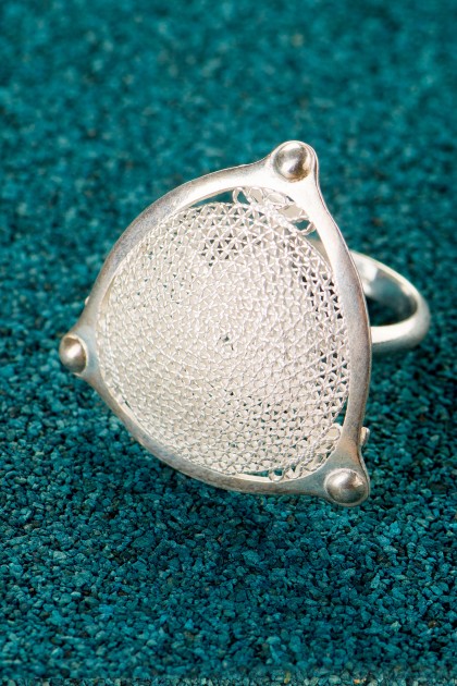 Silver First Diatom ring