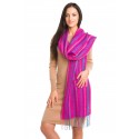 Vuelo de mariposas violetas - baby alpaca and silk scarf
