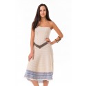Rochie poncho “Jasmin Azul” din baby alpaca