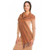 “Desert Dunes” baby alpaca and silk scarf