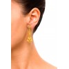 Campanas - Gold Plated Silver Filigree Earrings