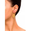 Hamsa - Gold plated silver earrings