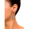 Black Ice Cream - Silver filigran earrings