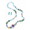Spring Time necklace and earrings Murano Millefiori Set 