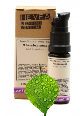 Anti-cellulite, detoxifying Anti-Water Slenderness organic body oil with hazelnut, cypress, juniper - 10 ml