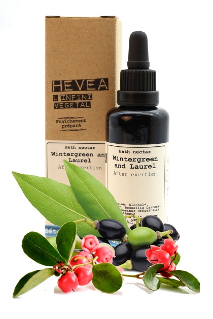 Organic bath nectar with frankincence, wintergreen and laurel