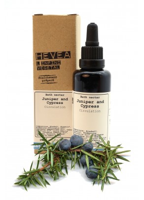 Organic bath nectar with juniper and cypress