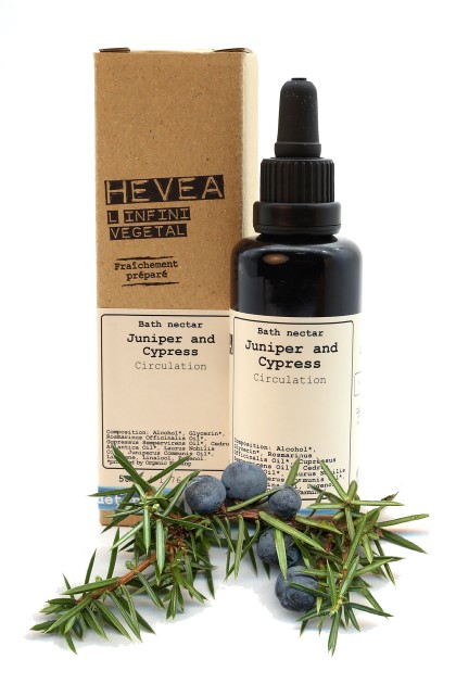 Organic bath nectar with juniper and cypress