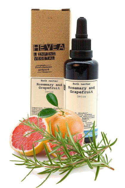 Organic bath nectar with rosemary and grapefruit