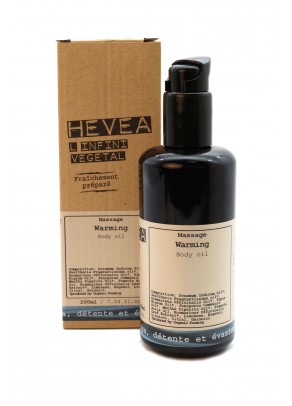 Warming aromatherapy organic massage oil with Gaultheria, juniper and black pepper - 200 ml