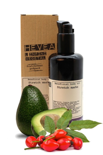 Organic stretch marks oil with frankincence and avocado
