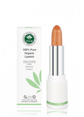 Organic lipstick with shea butter and rosehip oil (Amber)