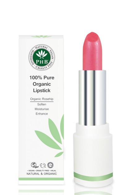 Organic lipstick with shea butter and rosehip oil (Camellia)