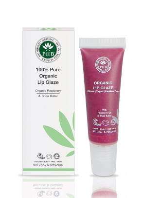 Organic lip glaze with raspberry seed oil, shea butter, SPF 15 (Mulberry)