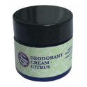 Organic deodorant cream with shea butter, lime and vanilla oil (travel size)