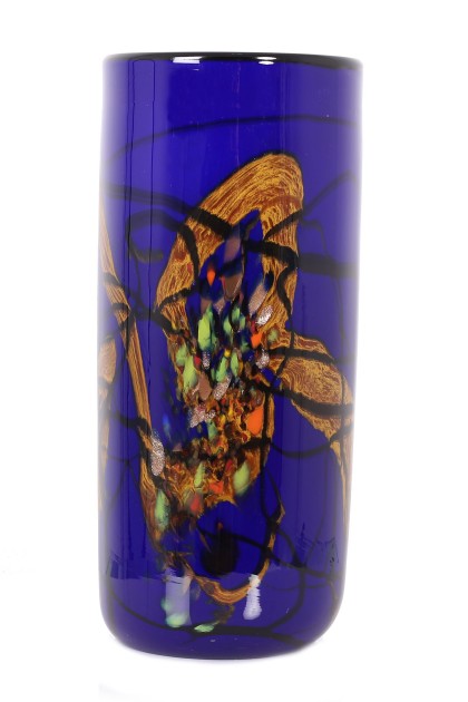Cobalt Abstract Vase