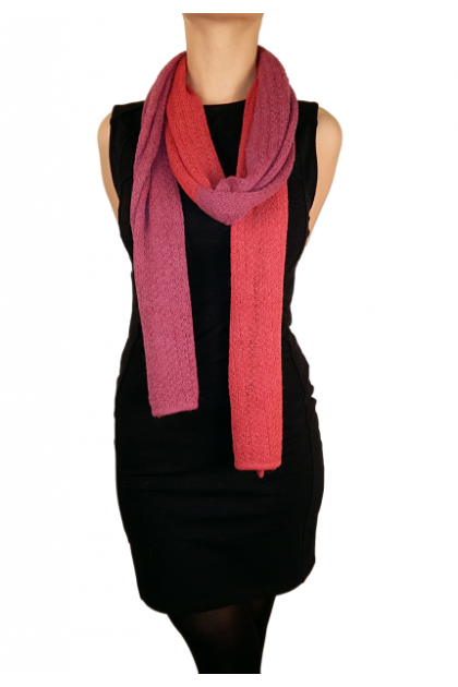 Color Rosa - baby alpaca fine scarf