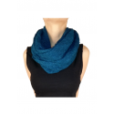 Suri Azul - alpaca fine neck scarf