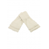 Q'uñi - White - baby alpaca fingerless gloves