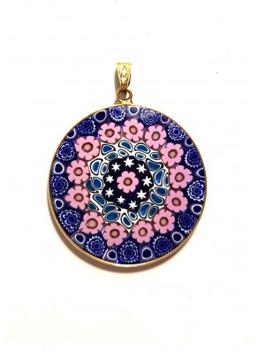 Pandantiv Murrine Grande (argint aurit, 3,2 cm)