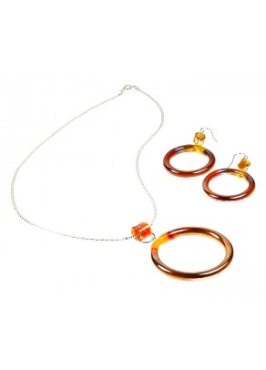 Murano Set Iriada - 2 piece, silver