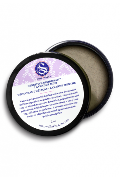 Organic deodorant cream Lavender Mint for sensitive skin
