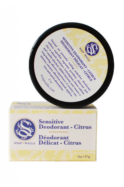 Deodorant bio Citrus pentru piele sensibila cu argila si carbune activ