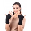 Yara White - baby alpaca fingerless gloves