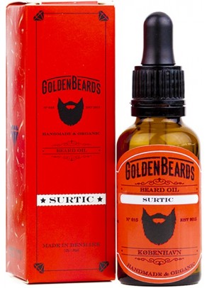 Organic Beard Oil Surtic with Patchouli, Orange and Tea Tree