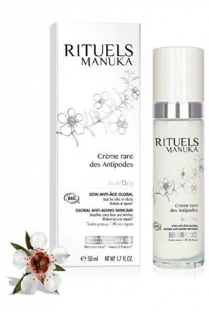 Crema de zi bio Rituels Manuka cu miere de manuka IAA18+