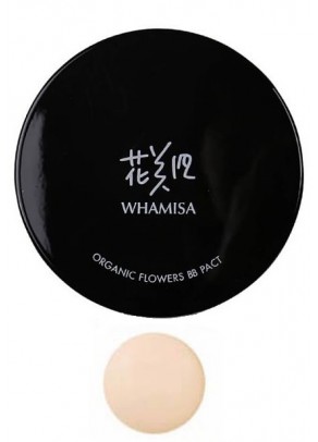 Organic Flowers BB Pact Cream with SPF 50+ (Natural Beige)