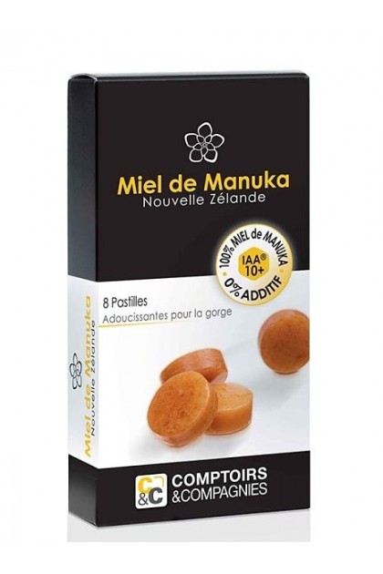 Pastile pentru gat cu 100% miere de manuka
