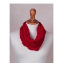 Kali Red - baby alpaca fine neck scarf