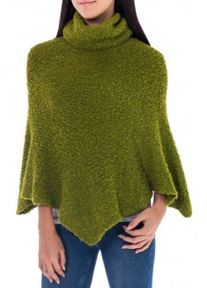 Rochie poncho bouclé casual & chic din baby alpaca
