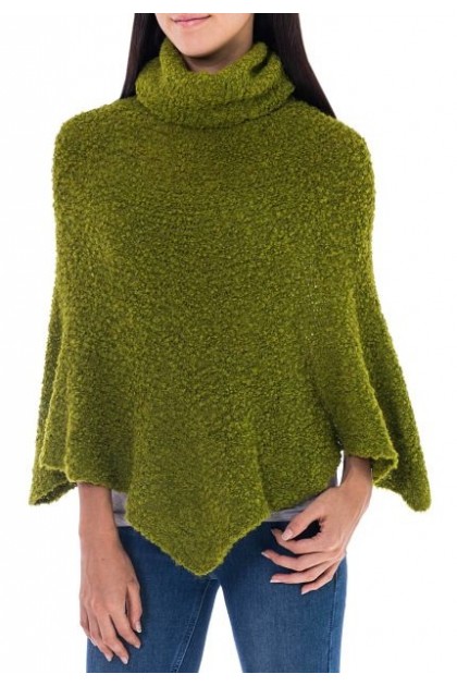 Rochie poncho bouclé casual & chic din baby alpaca 