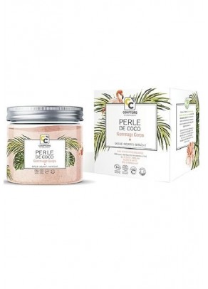 Crema exfolianta de lux bio pentru corp cu ulei de cocos, miere de manuka si sare roz de Himalaya