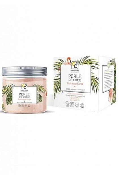 Crema exfolianta de lux bio pentru corp cu ulei de cocos, miere de manuka si sare roz de Himalaya