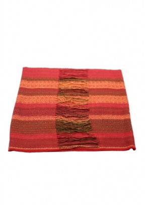 Hojas Rojas - Esarfa fina din baby alpaca si matase